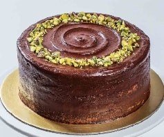 4 kişilik Klasik çikolatalı fıstıklı yaş pasta fiyatları