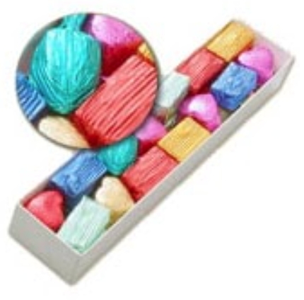 500 Gr Yaldız Kaplı Çikolata