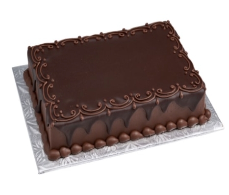 Yoğun Lezzetli 100 Kişilik Düz Sade Çikolatalı Pasta